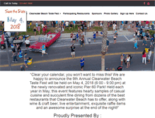 Tablet Screenshot of clearwaterbeachtastefest.com